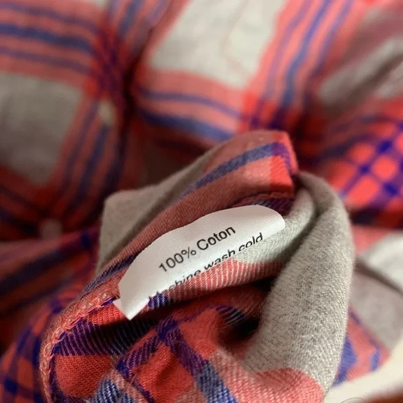 J Crew Boy Fit Plaid Flannel Shirt - Picture 6 of 7